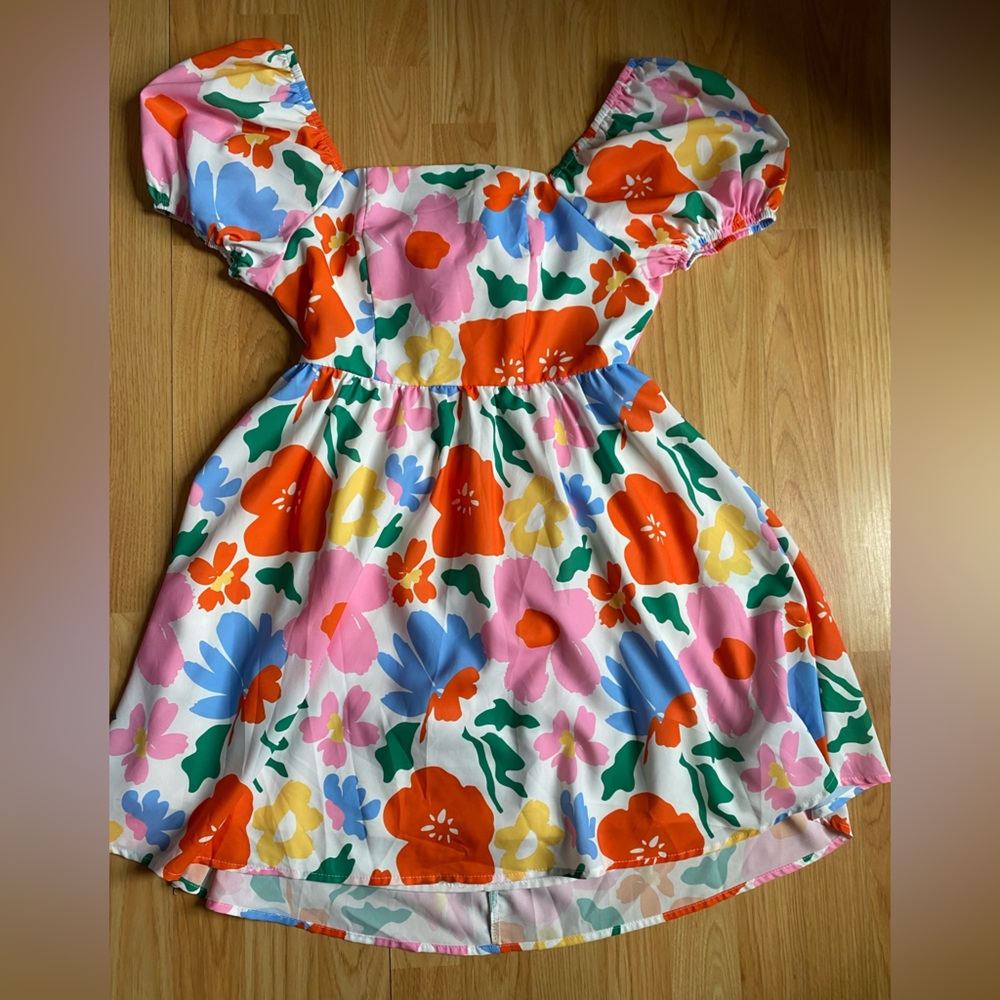 Floral Multi Color Spring Dress
